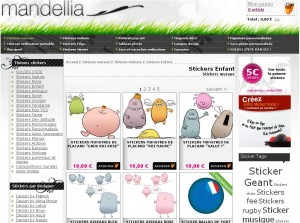 mandellia boutique stickers