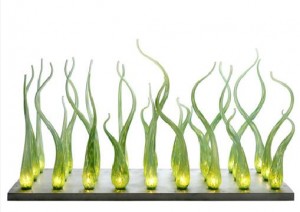 vincent breed luminaire grass glass