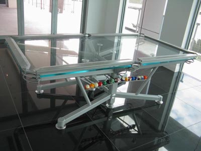 Billard transparent par Nottage Design Billard transparent par Nottage Design