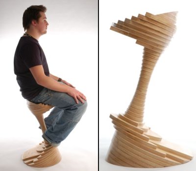 Tabouret puzzle par james douglas