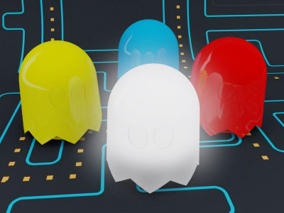 Pac Man Ghost Lamps by Anderson Horta Pac Man Ghost Lamps by Anderson Horta