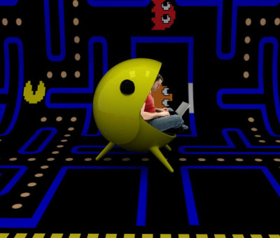 Fauteuil Pac Man par Jose Jorge HinoJosa Primo Fauteuil Pac Man par Jose Jorge HinoJosa Primo