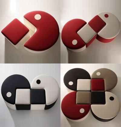 Le canapé, pouf en version Pac-Man plus distingué : Le PoufMan ! Le canapé, pouf en version Pac-Man plus distingué : Le PoufMan !