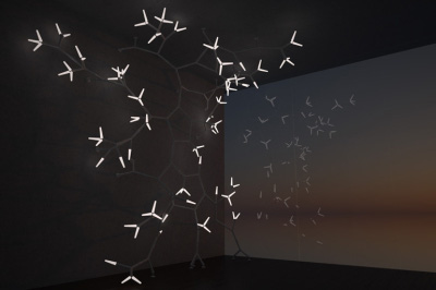 Système lumineux et modulaire Sparks par Daniel Becker
