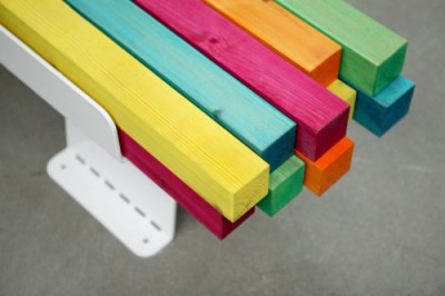 Banc coloré pour Konstfack Banc coloré pour Konstfack