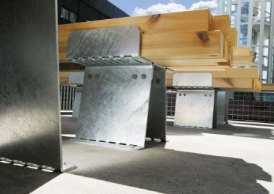 Banc coloré pour Konstfack Banc coloré pour Konstfack