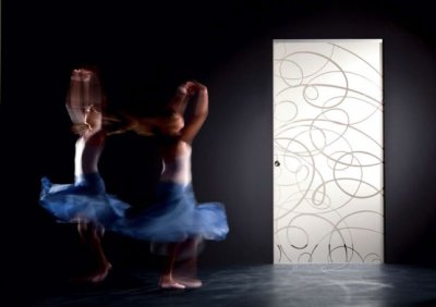 Porte en verre stylisée par Casali