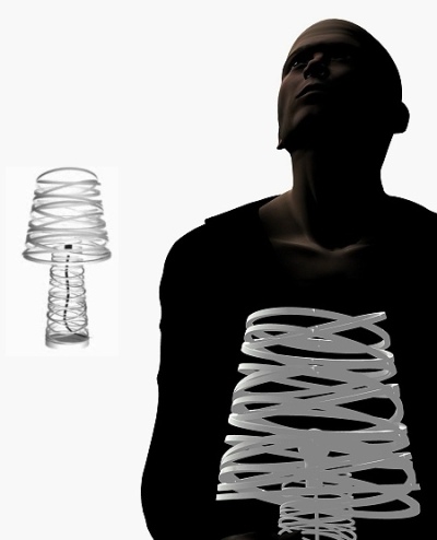 Dima Loginoff, design Russe : lampe curl my light Dima Loginoff, design Russe : lampe curl my light