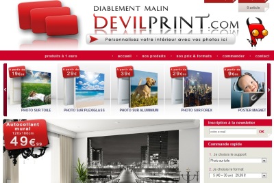 Devilprint impression sur plexi, toile ou l’aluminium