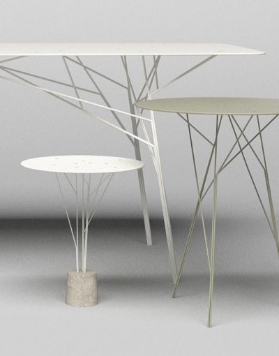 Tables arbustres par Zhili Liu