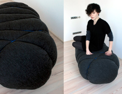 Pouf cloud par le studio Beza, blog-espritdesign.com