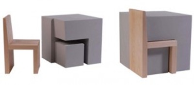 Box Chair / Child’s Chair : Mobilier encastrable