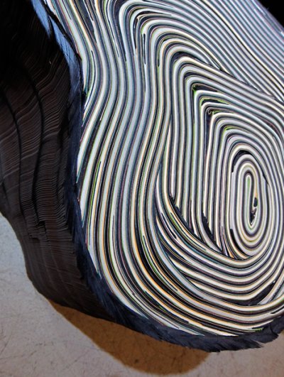 Pouf souche par Daniele Papuli, blog-espritdesign.com