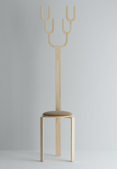 Tabouret à cornes par Jiyoun Kim, blog-espritdesign.com Tabouret à cornes par Jiyoun Kim, blog-espritdesign.com