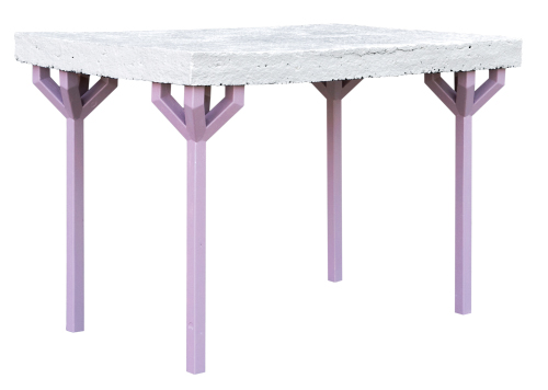 Table en papier maché par Matthias Ries Table en papier maché par Matthias Ries