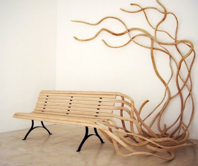 Banc spaghetti par Pablo Reinoso