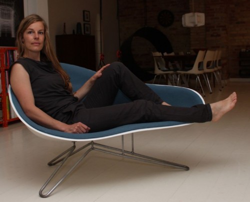 Fauteuil Mussel par Hanne Kortegaard