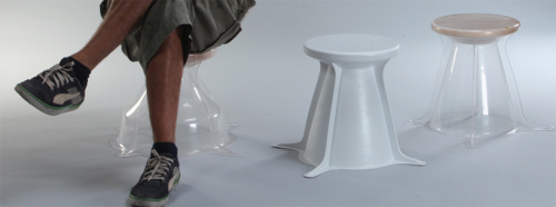 Tabouret RIK par Inon Rettig