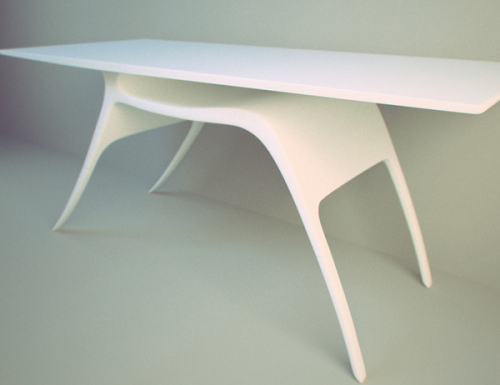 La grâce du cerf, table imaginée par Alex Kozynets La grâce du cerf, table imaginée par Alex Kozynets