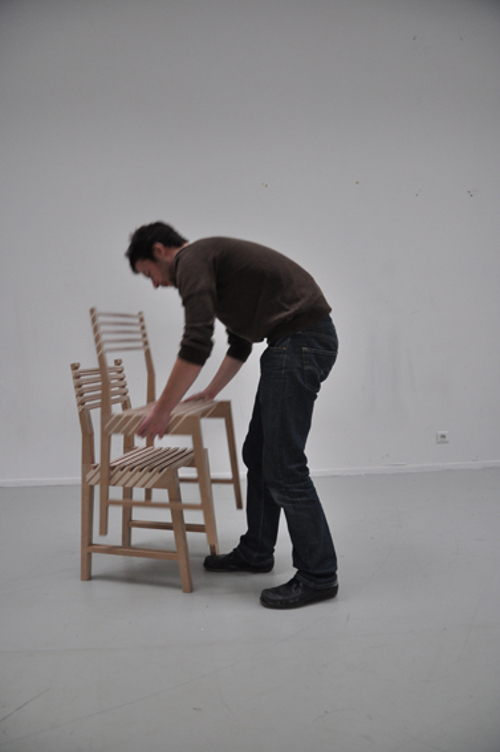 Chaise triplette par Paul Menand Chaise triplette par Paul Menand