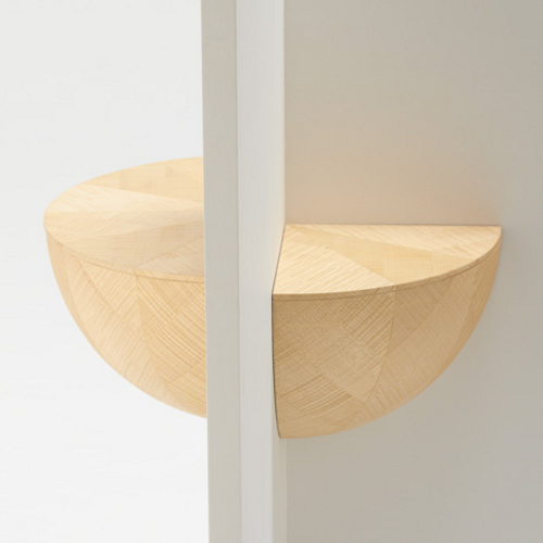 Catch Bowl, étagère d'angle par Torafu Catch Bowl, étagère d'angle par Torafu