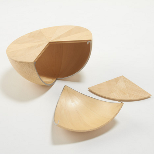 Catch Bowl, étagère d'angle par Torafu Catch Bowl, étagère d'angle par Torafu