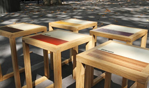 Tabouret Xylothèque par Mathias Astúa Tabouret Xylothèque par Mathias Astúa