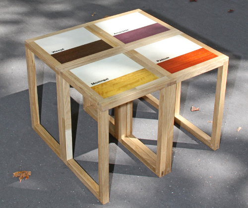 Tabouret Xylothèque par Mathias Astúa Tabouret Xylothèque par Mathias Astúa