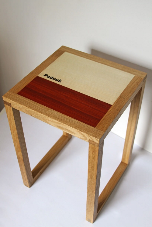 Tabouret Xylothèque par Mathias Astúa Tabouret Xylothèque par Mathias Astúa