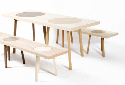 Mobilier à trous par Dehio Johanna Mobilier à trous par Dehio Johanna