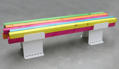 Banc coloré pour Konstfack Banc coloré pour Konstfack