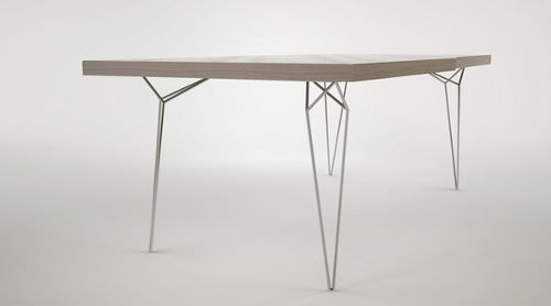 Collection TISA chaise et table par Branko Matic Collection TISA chaise et table par Branko Matic