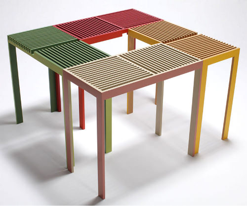 Projet étudiant Table Stack Slit par Hatsumi Hirano Projet étudiant Table Stack Slit par Hatsumi Hirano