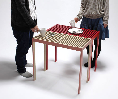 Projet étudiant Table Stack Slit par Hatsumi Hirano Projet étudiant Table Stack Slit par Hatsumi Hirano