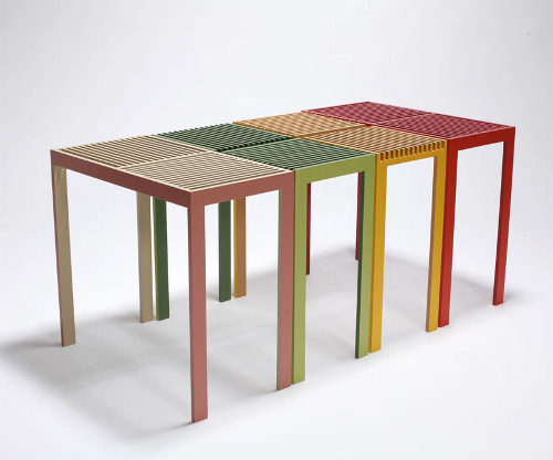 Projet étudiant Table Stack Slit par Hatsumi Hirano Projet étudiant Table Stack Slit par Hatsumi Hirano