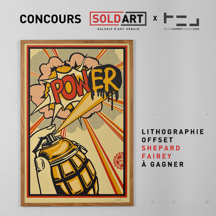 CONCOURS une lithographie de Shepard Fairey pour SoldArt à GAGNER CONCOURS une lithographie de Shepard Fairey pour SoldArt à GAGNER