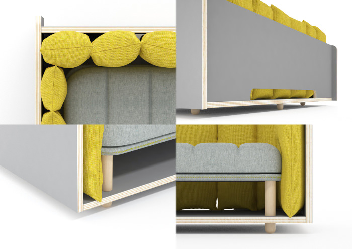 Cinto le sofa modulable par Davide Anzalone